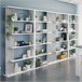 Pack 4 Estanterías Modernas para Salón Comedor Blanco/ Gris