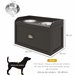 Comedero para Perros MDF, Acero Inoxidable PawHut Marron