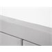 Beliani Cama continental Poliéster ADMIRAL 190x210 Gris Claro