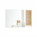Armario de Pared con Espejo con Puerta BZR128-W SoBuy Blanco