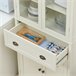 Alacena de Cocina MDF, Melamina de Madera, Vidrio HOMCOM Blanco