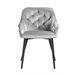 Silla Salle Terciopelo Gris Claro