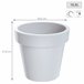 2x Maceta de plastico Lofly Blanco