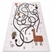 Alfombra FUN Game para niños juego de llama 140x190 Crema