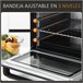 Horno Eléctrico Metal, Acero Inoxidable y Vidrio Templado HOMCOM Horno Eléctrico Metal, Acero Inoxidable y Vidrio Templado HOMCOM Negro