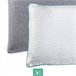 Almohada Viscoelástica Carbono Activo Tejido Frío 75x34 Blanco/ Gris