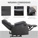 Sillón Reclinable Acero, MDF, PU y Espuma HOMCOM Marron