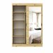 Armario TOUCH II puertas correderas con espejo 150x215cm Roble