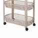 Well Home Carro de cocina con 4 ruedas Beige