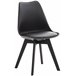 Silla Linares En Estilo Nórdico Negro