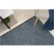 Alfombra de cuerda sisal LOFT 21144 Diamantes Zigzag 200x290 Azul