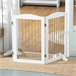 Barrera para Mascotas MDF, Acero PawHut Blanco