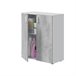 Armario Multiusos 80x92cm Blanco/ Gris