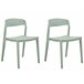 Beliani Silla de comedor SOMERS Verde