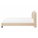 Beliani Cama con somier Poliéster BORDEAUX 147x217 Beige