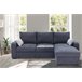 Chaise longue reversible con cama BROADWAY color gris oscuro Gris Oscuro
