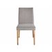 Beliani Silla de comedor PHOLA Gris Claro