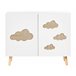 Beliani Aparador CLOUDY Blanco/ Madera