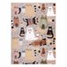 Alfombra FUN Kittens para niños gatos 140x190 Beige