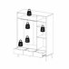 Armario DELTA puertas batientes y 3 cajones 147x200cm blanco Blanco