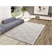 Alfombra lavable geométrica con relieve ESTILO - ATTICGO 80x150 Crema