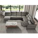 ANGEL CERDA Sofá rinconera relax modular piel gris oscuro ANGEL CERDA Sofá rinconera relax modular piel gris oscuro Gris