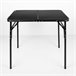 Aktive Mesa plegable camping maletín antideslizante negro c/sistema de nivelación Negro
