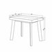 Mesa Consola extensible 90x140 Blanco
