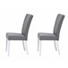 Pack de 2 sillas de comedor BRIGHTON Pack de 2 sillas de comedor BRIGHTON Gris Claro