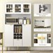 Alacena de Cocina MDF HOMCOM, hogar - cocina Blanco