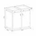 Cobertizo Valkeakoski para 2 cubos de basura de 120L acero Gris