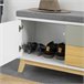 Banco Zapatero con 2 cajones y 1 Puerta FSR92-W SoBuy Blanco