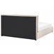 Beliani Cama con almacenaje Terciopelo BAJONNA 183x235 Beige