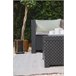 Set jardín OASIS con sofá rinconera 5 plazas y mesa de centro Grafito