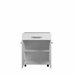 Carrito microondas UNO de 60cm 2 puertas y 1 cajón blanco mate Blanco
