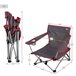 Aktive Silla baja plegable camping Gris Oscuro