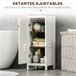 Mueble Auxiliar Baño Melamina de Madera kleankin Blanco