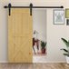 Herraje para Puerta Corredera Acero al Carbono HOMCOM 200 Negro