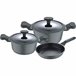 Set 5pcs bateria de cocina aluminio fundido Multicolor