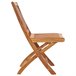 4 Sillas de jardín plegables de madera maciza de teca Marron