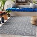 Alfombra de cuerda sisal FLAT 48655/637 Cubos 3D 120x170 Gris