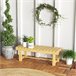Banco de Jardín Madera de Abeto Outsunny Natural