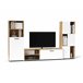 Compacto tv roble y blanco JOY Blanco/ Madera