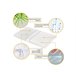 Almohada Ergonómica DE LUXE con Funda Refrescante ICE, 3 Fundas Blanco