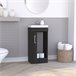 Mueble de Baño con Lavabo Madrid, con armario de almacenamiento. Negro