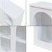 Aparador Trorhun diseño arqueado de 2 niveles [en.casa] 120 Blanco