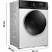 Lavadora Bolero DressCode 10500 Inverter Blanco/ Negro