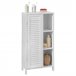 Armario de Baño con 1 Puerta y 3 estantes BZR39-W SoBuy Blanco