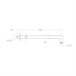 Brazo de Ducha a Pared Horizontal 4x8 Cromo