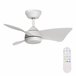 Ventilador techo ASHER aspas led motor DC  Blanco